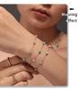 Qiong Yao Tianhe Stone Layered Clavicle Necklace: Light Luxury Double-Layer Stainless Steel Blade Chain for Women