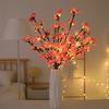 1PC Peach Blossom Tree Branch Light Floral String Lights Battery Operataed Fairy Lamp For Indoor Outdoor Christmas Decoration