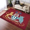 Universidad de Chile Football Club Badge Print Anti-slip Area Rug Black Background Living Room Bedroom Decor Floor Mat For Sports Fans