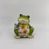 Outdoor Frog-shape Sculpture Solar LED Warm White Garden Light Resin Water-Resistant Courtyard Home Landscaping Decor