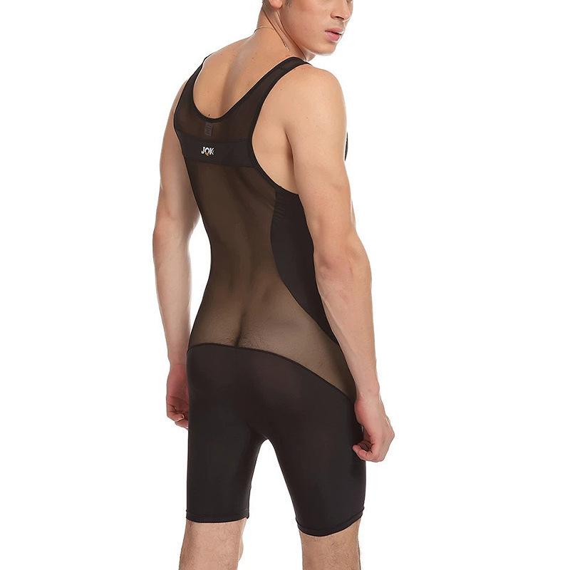 Men's Nylon & Mesh Sexy Stylish Comfortable Jumpsuit