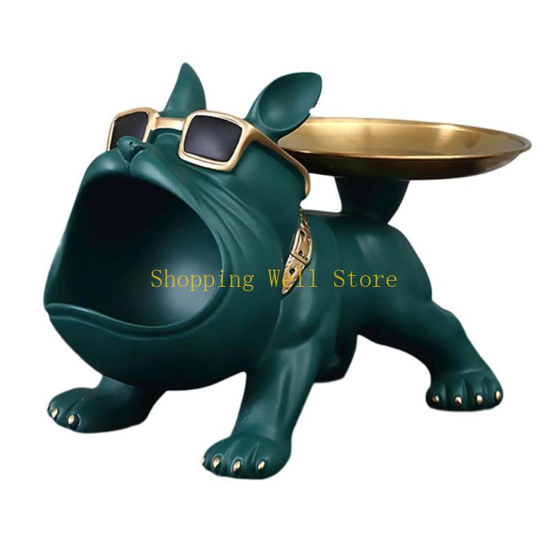 KX4B Big Mouthed Dog Holder Tray, Practical Desk Accessory Storage Compartment Entryway Holder For Everyday Use