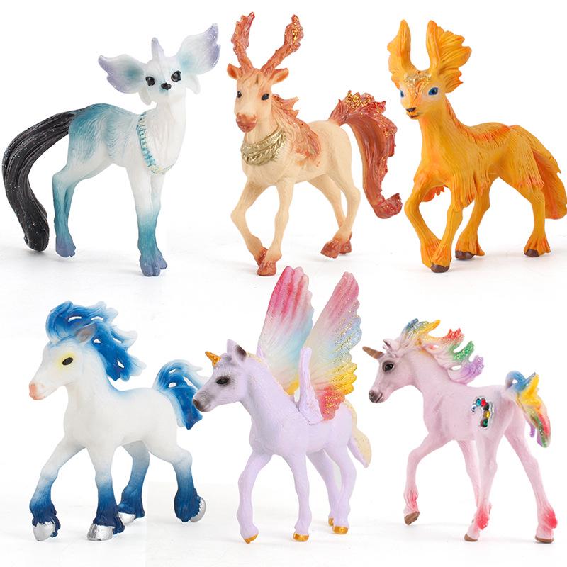 Simulation Mythological Story Elf Model Unicorn Pegasus Solid Boutique Interior Ornament Doll