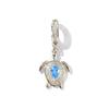1 Piece Ocean Charms Clear Cubic Zirconia Fish Turtle Clasp Brass 18K Gold Plated Pendant DIY Necklace Keychains Jewelry Making