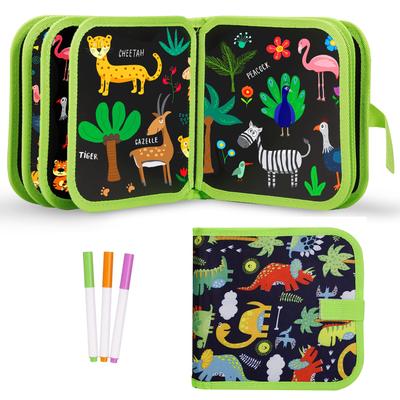 Silinebilir Boyama Yazı Tahtası Montessori Büyülü Kitap Kalemli Su Çizim Oyuncakları Yeniden Kullanılabilir Çizim Erken Eğitim Kitabı Oyuncakları