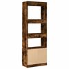 Highboard 63x33x180 cm Smoked Oak Engineered Wood