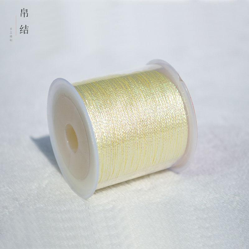 Goldfaden Gold Silber Seidenfaden Symphonie Faden Farbe Gold Handgeflochtenes Seil Armbandfaden Geflochtenes Seil Jadefaden Material Handgeflochtene Schmuckstücke