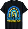 BEST! World Down Syndrome Day Awareness National Month Rainbow Tee Size S-3XL