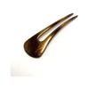 French Hairpin Comb - Elegant Gold Finish, Versatile for Kimono and Western Outfits, Mystical Surface Design, Small Size
