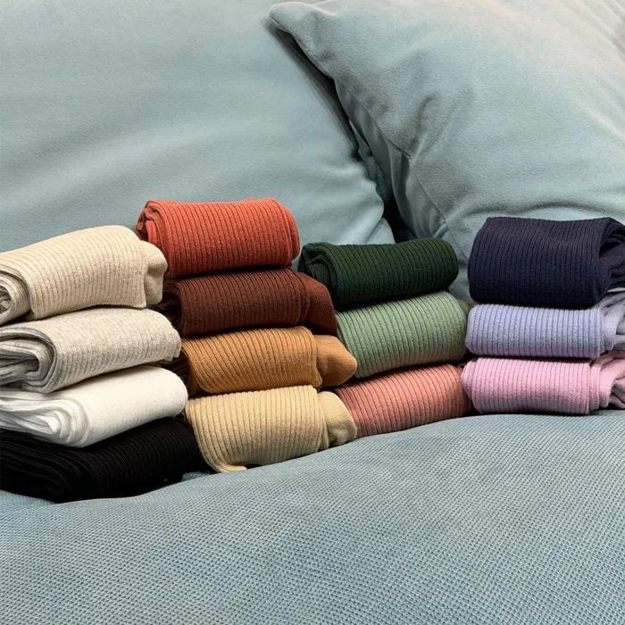 [Banana Sisters/26SS] Nonno Basic Rib High Crew Socks 14 Colors