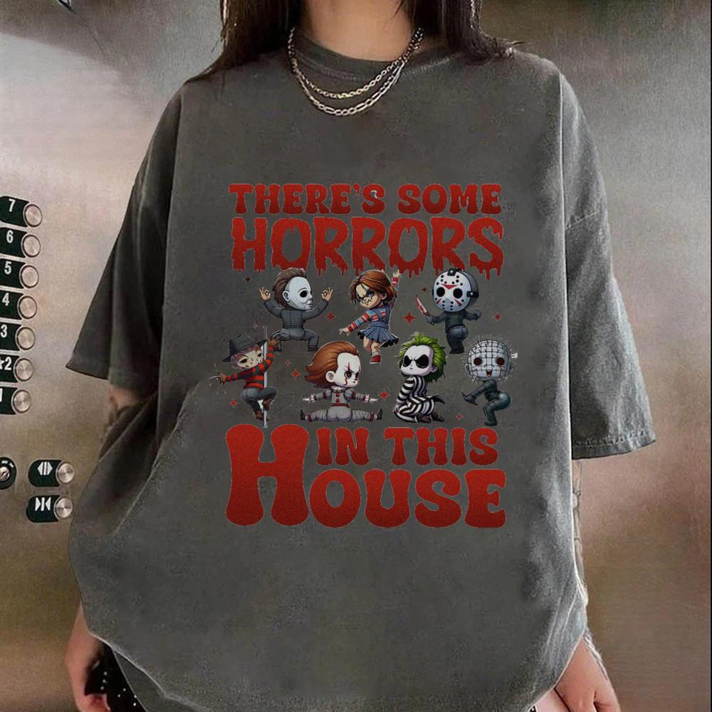 Новая горячая футболка с персонажами фильмов ужасов на Хэллоуин 2025, репринт, все размеры, унисекс, футболка с принтом XXL