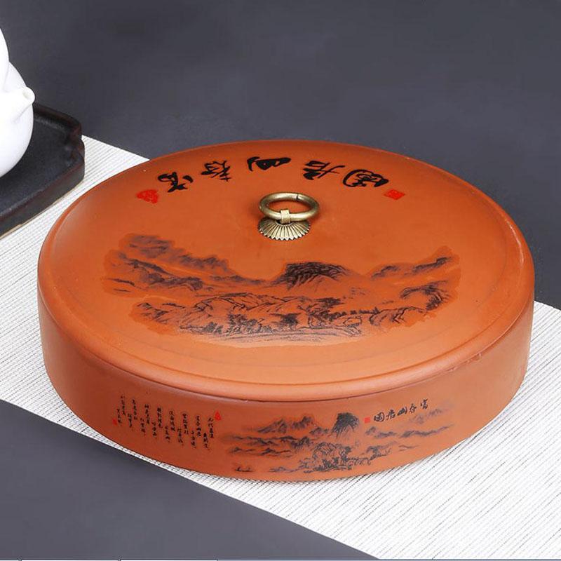 Tea Cake Storage Box Multi-Layer Ceramics Sealed Tank Snack Storage Case Elegant Printing Tea Caddy  Nut Coffee Bean Organizer