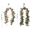Christmas Greenery Artificial Berries Hanging Plant Ornament for Mantels Staircase Doorway Window Holiday Decorations