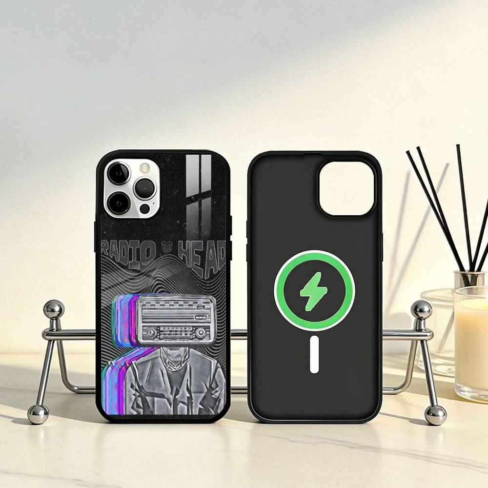 Classic R-Radiohead Rap Band Phone Case For iPhone17,16,15,14,13,12,11 Plus,Pro Max Magnetic For Magsafe Wireless Charging