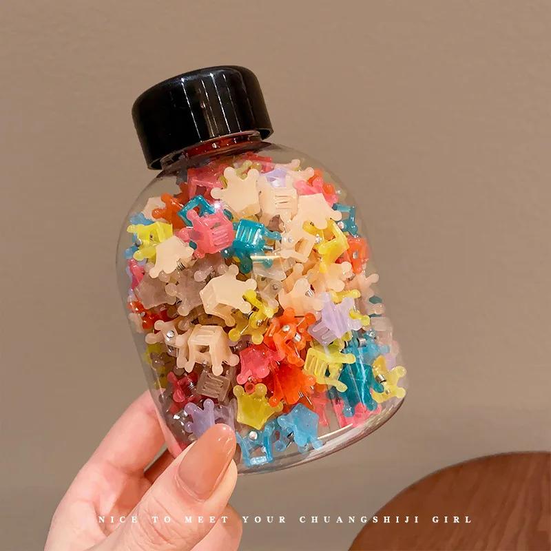 50ks/sada Drápky do vlasů Candy Barva Květina Hvězda Sponka do vlasů Postranní spona Dívčí Roztomilá Mini spona do vlasů Ofina Spona do vlasů Korejské vlasové doplňky