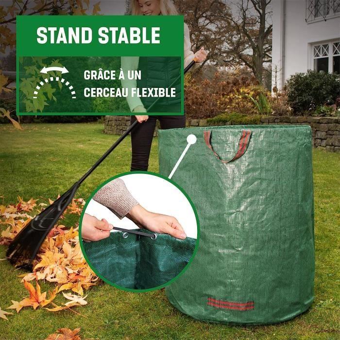 Sacs à déchets de jardin - R[44] - 272L - Hydrofuge - Poignées et double fond (pack 2)