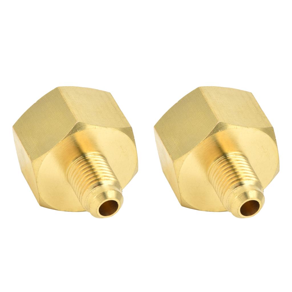 2PCS W21 To 1 4 SAE Refrigerant Charging Adapter Brass HVAC Converter Connector for R32 R134a R407a R404a R422a R422d