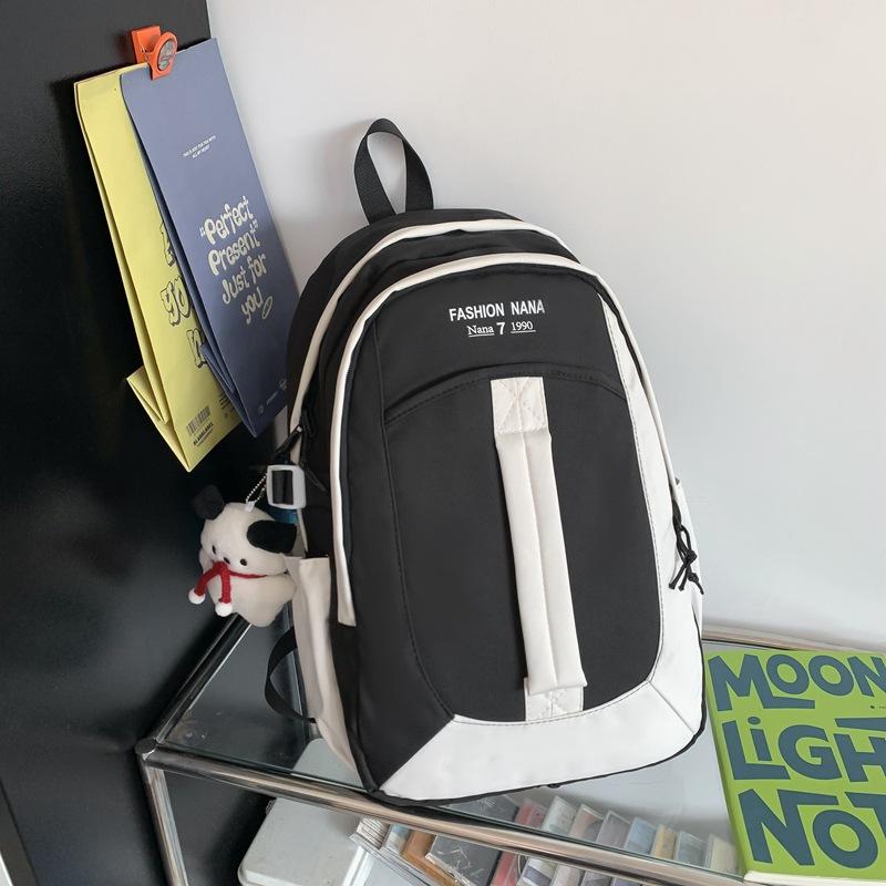 

Trend backpack men s large-capacity travel backpack casual junior high school student high school student schoolbag women s new model чорний