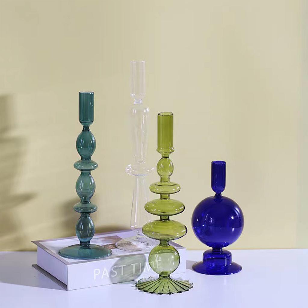 Glasvase für Tischdekoration Moderne Elegante Blumenvase Kerzenhalter für Hochzeit Heimdeko Einweihungsgeschenk