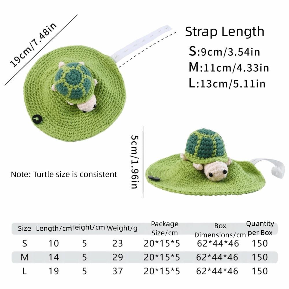 

Теплий одяг для домашніх тварин-черепах Ручний роботи Костюм для косплею черепахи Одяг для дрібних тварин Зимовий одяг M-Turtle