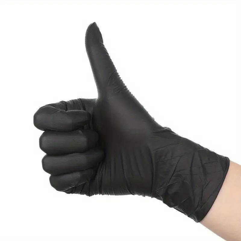 100-Pack Black Nitrile Gloves - For Holiday Tasks from Halloween To Christmas - Heavy-Duty, Puncture-Resistant Protection