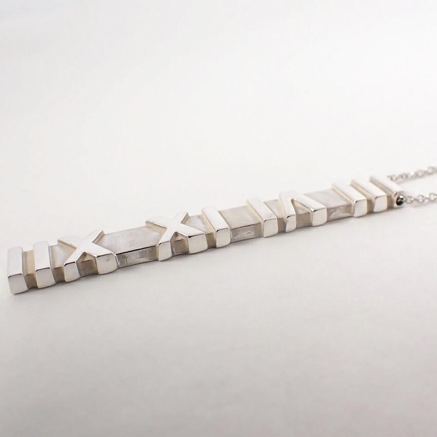 [Used] TIFFANY/Tiffany 925 Atlas Bar Pendant/Necklace/g420-76