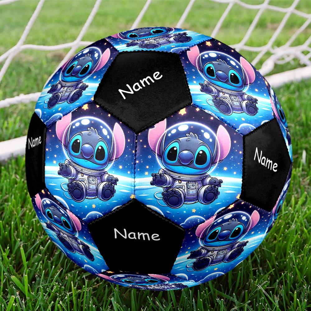 Custom Name Stitch Theme Size 5 Soccer Ball, Suitable for Both Indoor and Outdoor Matches, a Gift Suitable for Everyone.