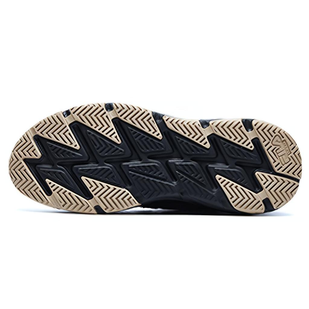 Fila Wave Series Fabric Synthetic Leather Sports Comfortable Shock Absorption Wear-Resistant Breathable Support Low-Top Casual Shoes F12M226112FBK