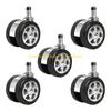 92MF 2.5Inch Office Chair Casters Shock Absorbing Smooth Rollers for Easy Movement