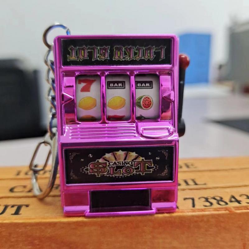 Mini Chaveiro de Jogo de Girar Frutas Desenho Animado: Brinquedo de Sorteio Balançante