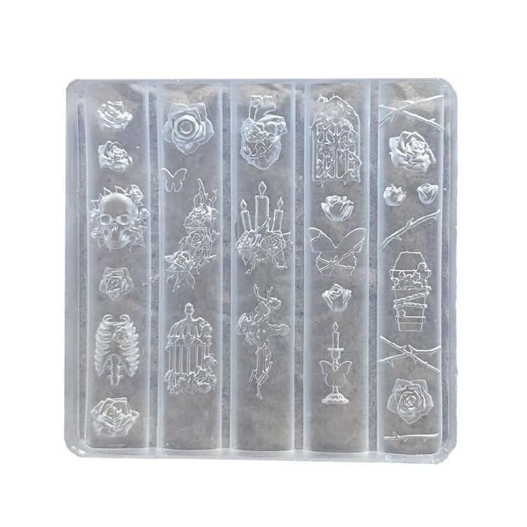 

High Stretchability Manicure Design Mold For Long Lasting 3D Sculpting On Nails And Handmade Crafts 1