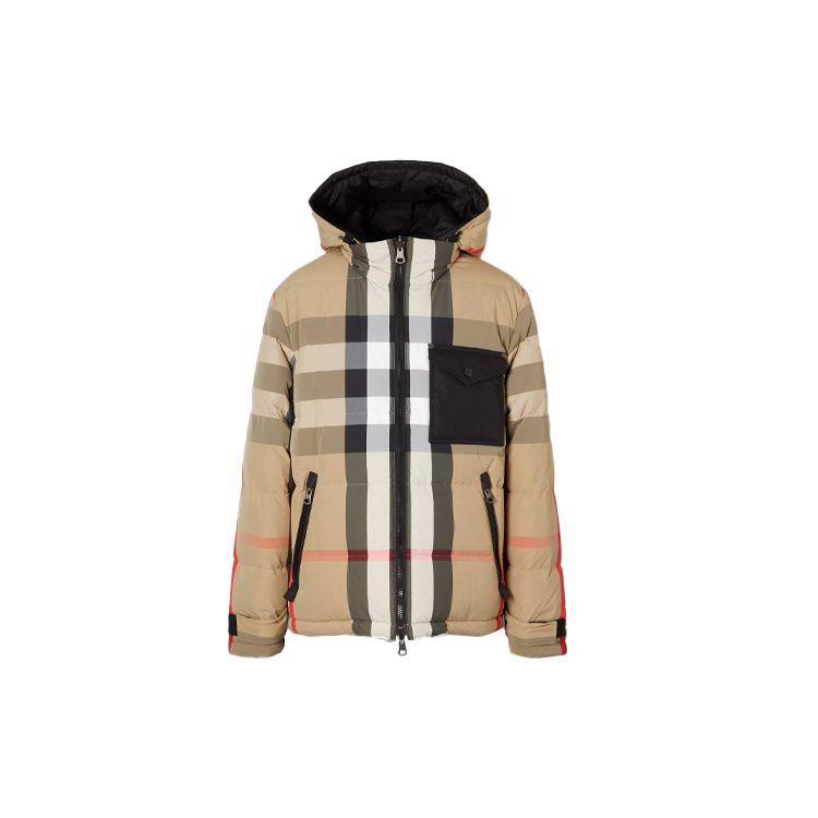 Burberry Reversible Exaggerated Check Nylon Puffer Jacket 80331151