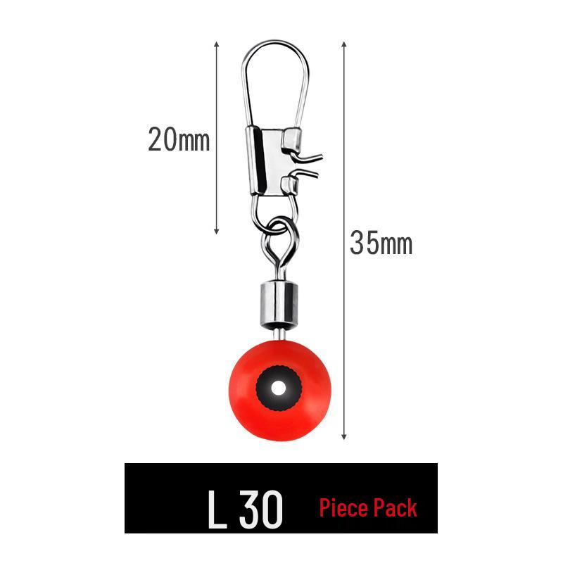 Fishing Tackle Set: Bean-Shaped Float, Connector, Safety Pin, and Figure-Eight Ring for Sea Rod