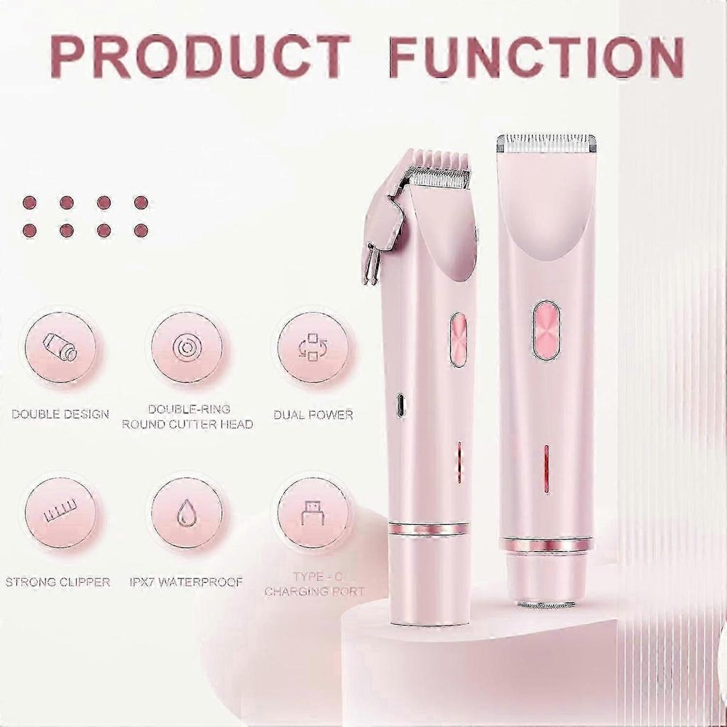 Glow Aura Bikini Shaver, GlowShave 2 1 female body shaving machine (pink)