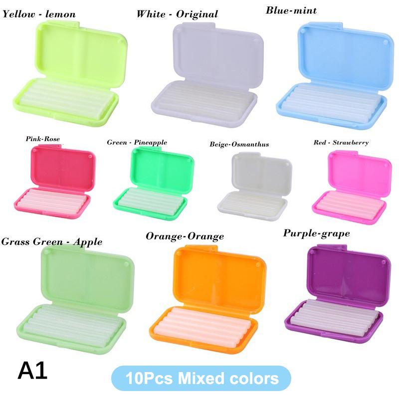 

10Pcs Fruit Flavour Relief Wax For Braces Gum Multicolour Irritation Teeth Whitening Dental Oral Care Lab Materials