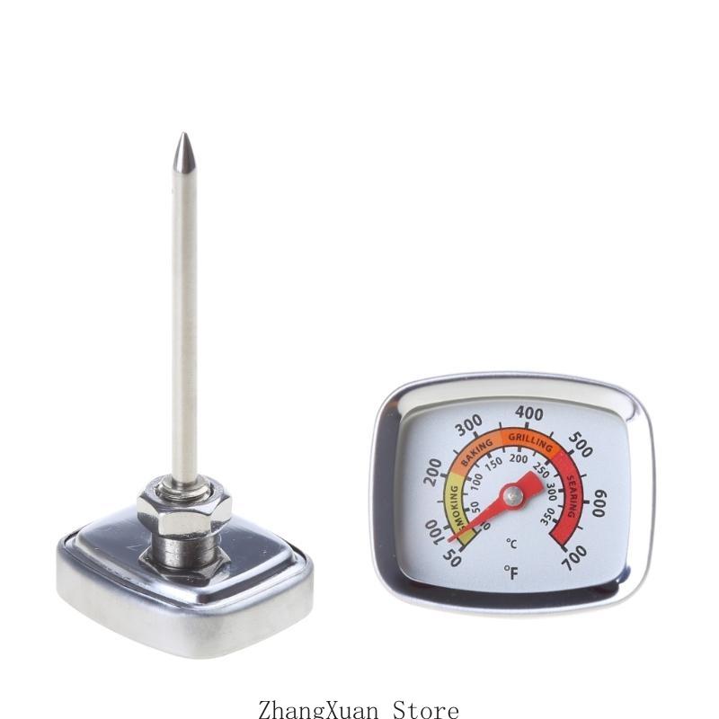 Industrial Grade BBQ Thermometer Gauges Stainless Steel Smoking Temp Gauges 3XUF