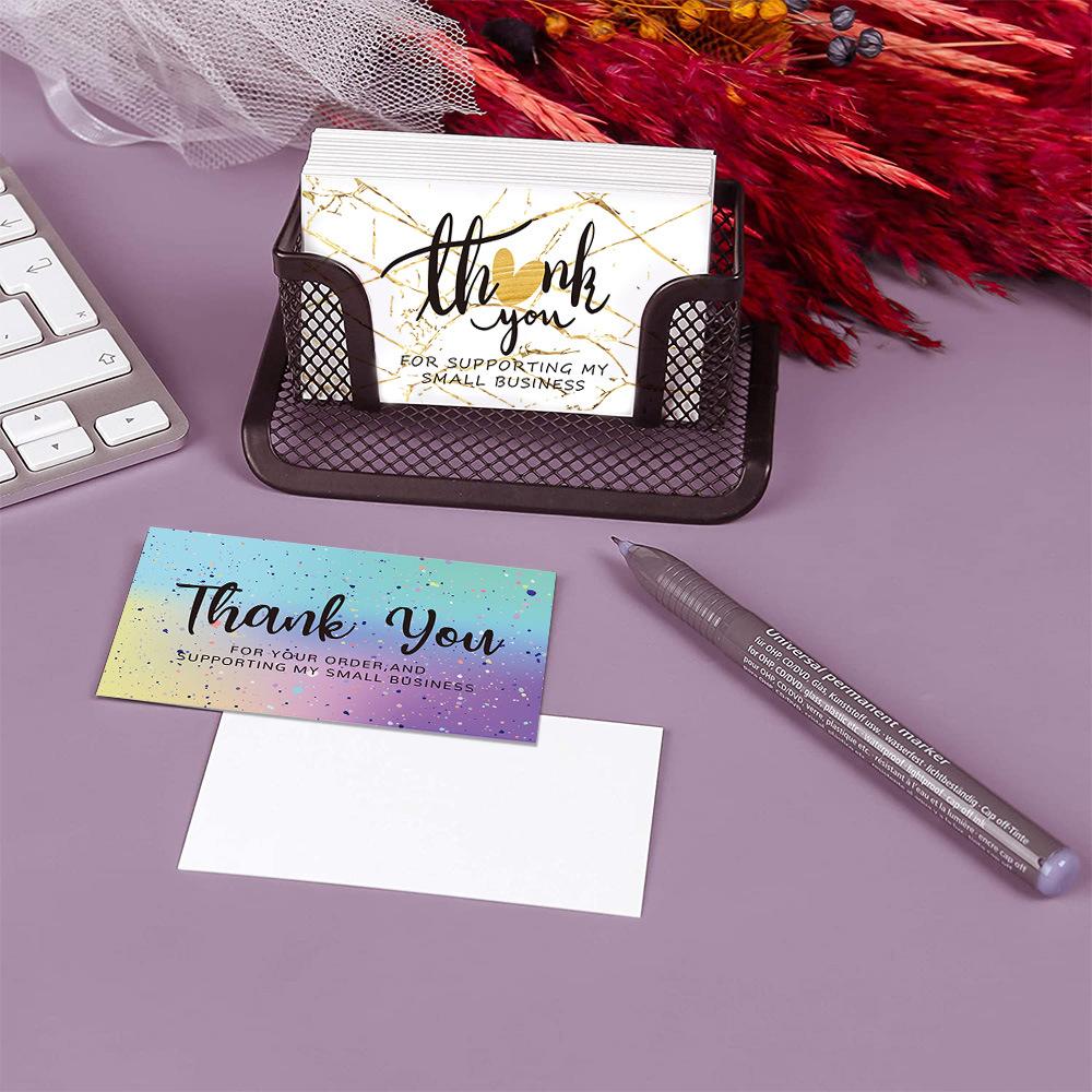 10-30pcs Marble Texture Cards Thank You for Your Order Card for Supporting Business Small Shop Gift Decoration Greeting Card