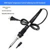 Adjustable Temperature 60W/80W/120W Electric Soldering Iron with Digital Display - Inner-Heated EU Standard Repair Kit.