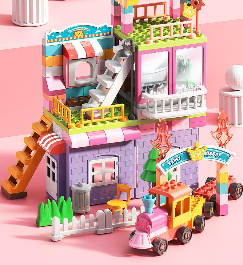 Compatible Large Particle Castle Building Blocks for Kids - Birthday Gift & Brain Teaser for Boys and Girls