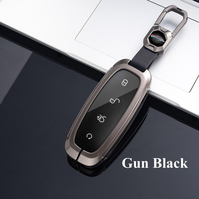 

Металлический сплав цинка, автомобильный смарт-чехол для дистанционного ключа, защитный держатель, сумка для DENZA D9 2022, автомобильный Стайлинг, брелок, аксессуары чёрный