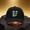 Solid-Colored Versatile Fashion Hat, Unisex Printed Baseball Cap Sandwich Duckbill Cap Sports Hat Suitable for Daily Commute And