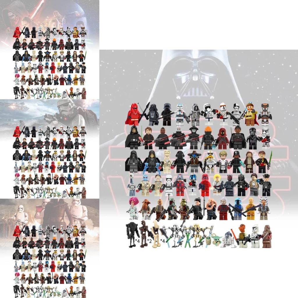 Complete Moc Building Blocks Figures Set With High Quality Abs Plastic Material For Creative Play And Collecting