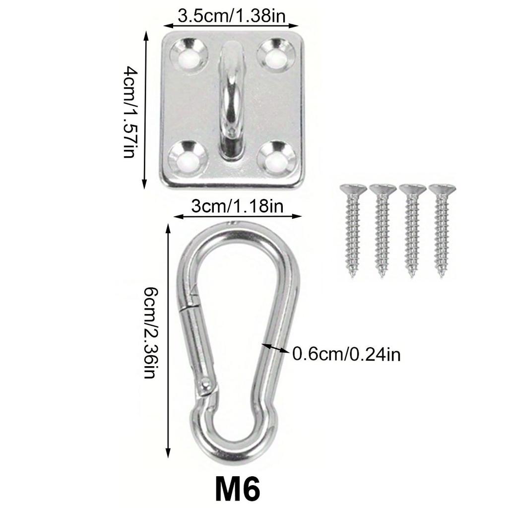 1set Hammock Hook, Hanging Basket, Rattan Chair, Door Buckle, Sandbag Bag, Hanging Ring Hardware,