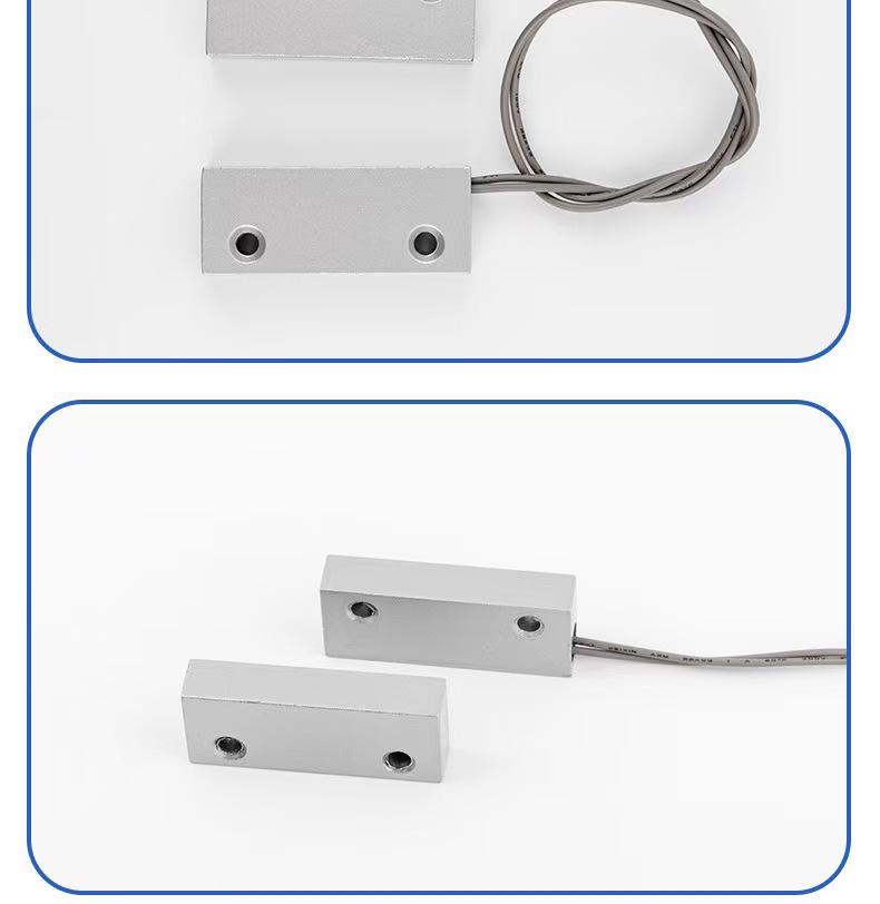 Wired Zinc Alloy Door Magnetic Sensor Alarm for Home Security