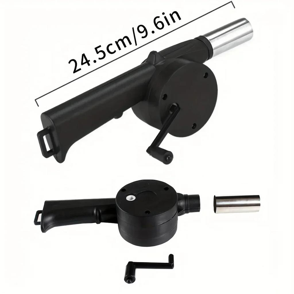 Outdoor Barbecue Portable Manual Blower Picnic Charcoal Combustion Fan Small Blower Combustion Tool BBQ Camping Accessories