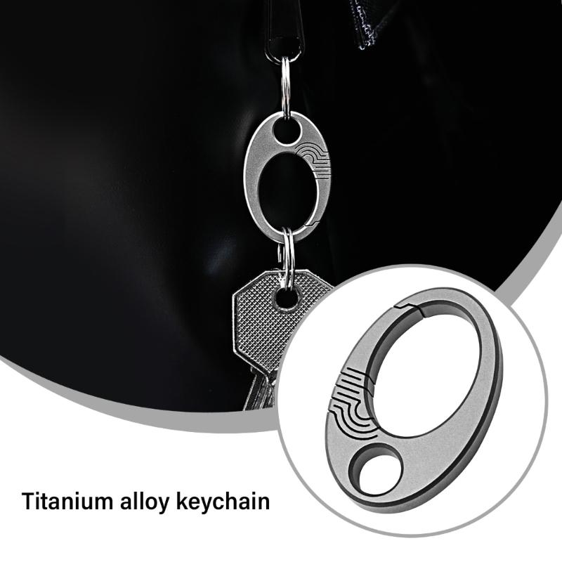 2pack Stainless Steel Carabiner Key Hanging Buckles Travel Carabiner Outdoor Key for Campers