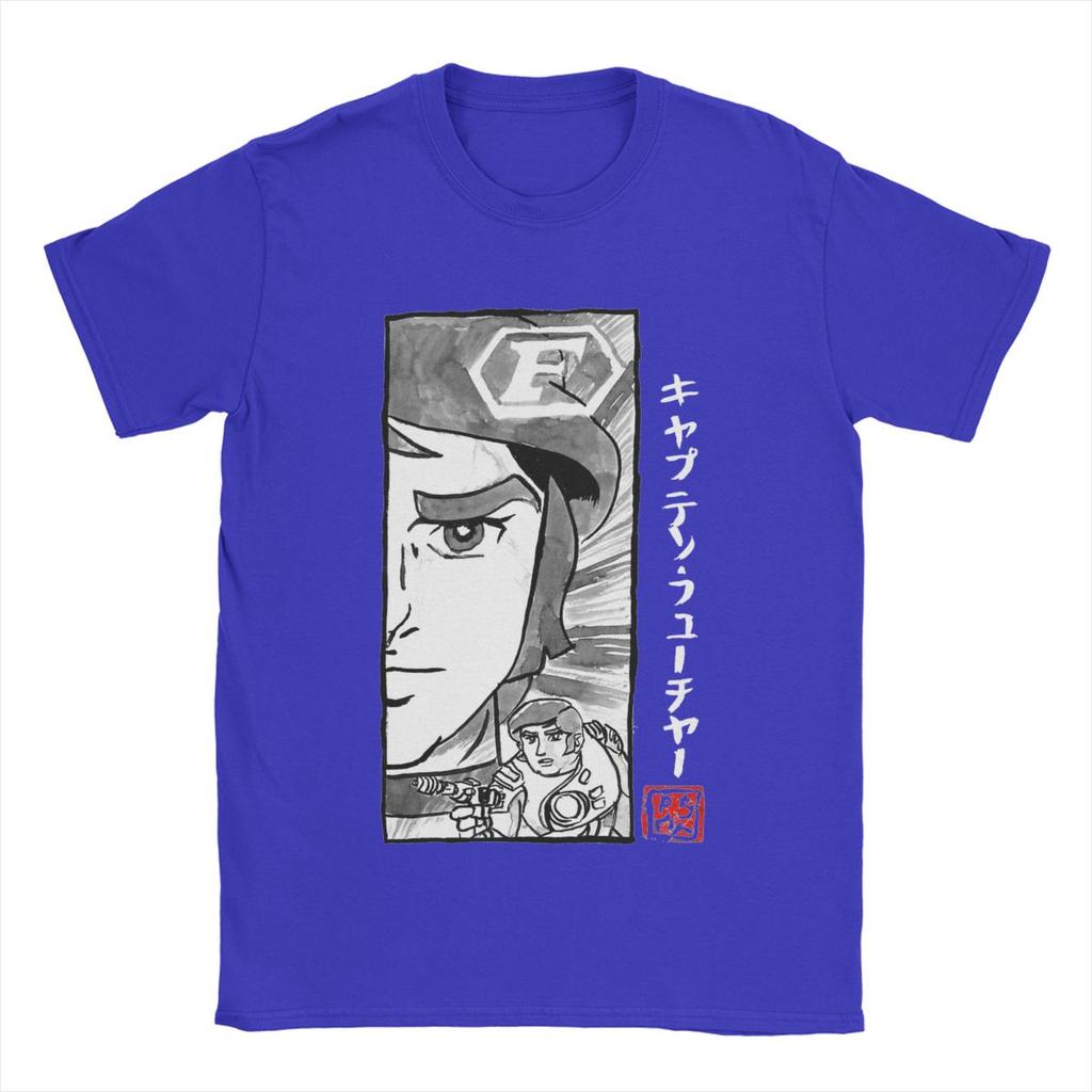 Volnočasové pánské tričko Captain Future s kulatým výstřihem, bavlněné tričko s krátkým rukávem, originální topy