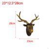 Deer Head Resin Sculpture Rustic Figurine Animal Statue Crafts Ornament for Office Farmhouse Home