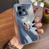 Luxury Bling Rhinestone Heart Ring Bracket Clear Phone Case for OPPO Reno15 5G Stand Cover
