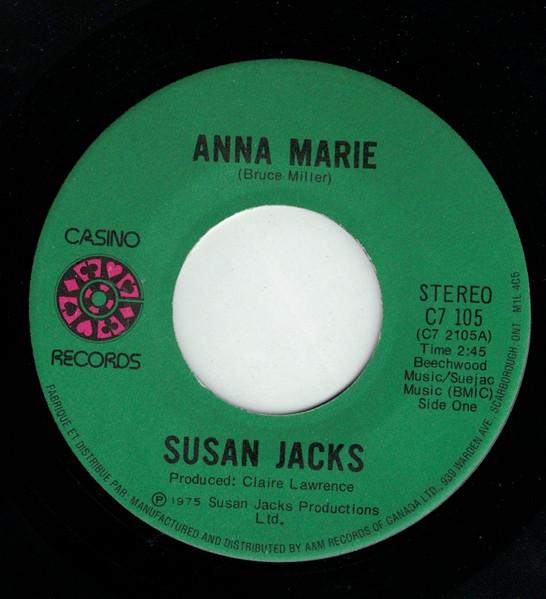 

7inch Record SUSAN JACKS Anna Marie C7105 Casino Records 1975 Canada Pop Used
